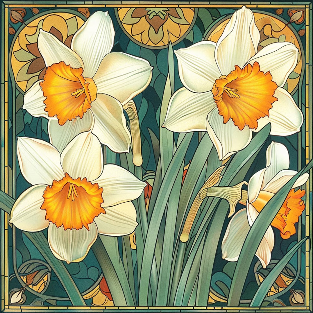 Diamond Painting - Full Round - Daffodil (40*40CM)