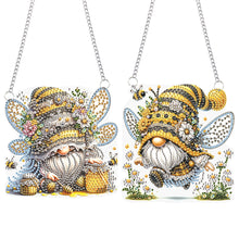 Load image into Gallery viewer, 2pcs Cute Gnome Diamond Art Hanging Pendant 5D DIY Diamond Painting Dots Pendant
