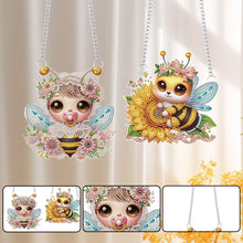 Load image into Gallery viewer, 2pcs Animal Diamond Art Hanging Pendant 5D DIY Diamond Painting Dots Pendant
