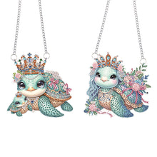 Load image into Gallery viewer, 2pcs Animal Diamond Art Hanging Pendant 5D DIY Diamond Painting Dots Pendant
