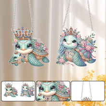 Load image into Gallery viewer, 2pcs Animal Diamond Art Hanging Pendant 5D DIY Diamond Painting Dots Pendant
