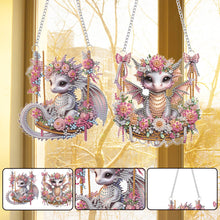 Load image into Gallery viewer, 2pcs Animal Diamond Art Hanging Pendant 5D DIY Diamond Painting Dots Pendant
