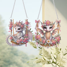 Load image into Gallery viewer, 2pcs Animal Diamond Art Hanging Pendant 5D DIY Diamond Painting Dots Pendant
