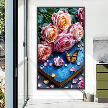 Load image into Gallery viewer, Diamond Painting - Full Round - Rose butterfly book (40*70CM)
