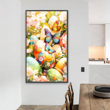 Load image into Gallery viewer, Diamond Painting - Full Round - Flower bush egg butterfly (40*70CM)
