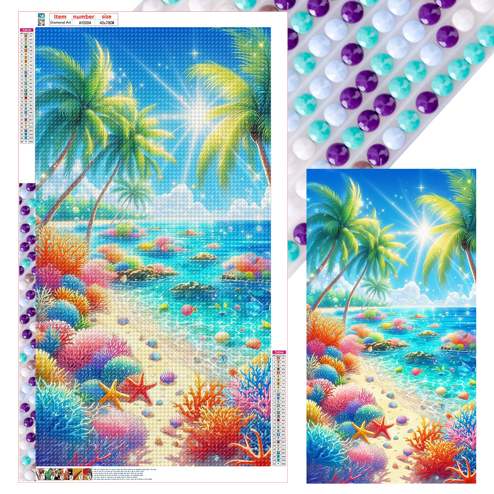 Diamond Painting - Full Round - Sandra Coconut Beach (40*70CM)