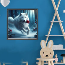 Load image into Gallery viewer, Diamond Painting - Full Round - White Wolf (40*40CM)
