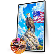 Load image into Gallery viewer, Diamond Painting - Full Round - American Flag Eagle (40*60CM)
