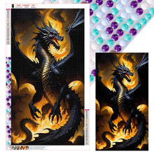 Load image into Gallery viewer, Diamond Painting - Full Round - Black Dragon (40*70CM)
