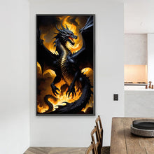 Load image into Gallery viewer, Diamond Painting - Full Round - Black Dragon (40*70CM)
