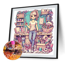 Load image into Gallery viewer, Diamond Painting - Full Round - Tailor Girl (40*40CM)
