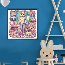 Load image into Gallery viewer, Diamond Painting - Full Round - Tailor Girl (40*40CM)
