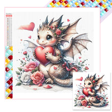 Load image into Gallery viewer, Diamond Painting - Full Square - Valentine&#39;s Day Dragon (30*30CM)
