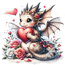 Load image into Gallery viewer, Diamond Painting - Full Square - Valentine&#39;s Day Dragon (30*30CM)
