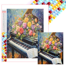 Load image into Gallery viewer, Diamond Painting - Full Square - Flowers on the piano (40*50CM)
