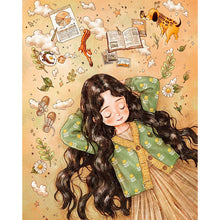 Load image into Gallery viewer, AB Diamond Painting - Full Round - Doodle fantasy girl (40*50CM)
