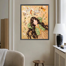 Load image into Gallery viewer, AB Diamond Painting - Full Round - Doodle fantasy girl (40*50CM)
