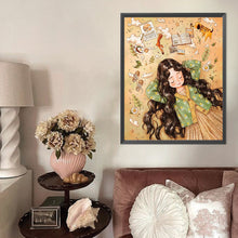 Load image into Gallery viewer, AB Diamond Painting - Full Round - Doodle fantasy girl (40*50CM)
