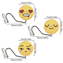 Load image into Gallery viewer, 3Pcs Cute Cartoon Rhinestone Painting Keychain Hanger Diamond Painting Art Hooks
