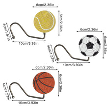 Load image into Gallery viewer, 3Pcs Cute Cartoon Rhinestone Painting Keychain Hanger Diamond Painting Art Hooks
