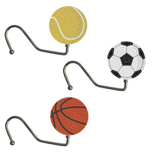 Load image into Gallery viewer, 3Pcs Cute Cartoon Rhinestone Painting Keychain Hanger Diamond Painting Art Hooks
