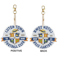 Load image into Gallery viewer, PET Double Sided Special Shaped Luton Town Football Club DIY Diamond Art Keyring
