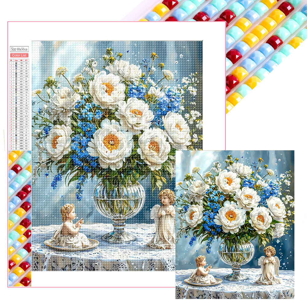 Diamond Painting - Full Square - Flowers in vase (40*50CM)