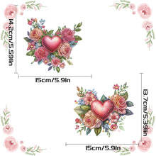 Load image into Gallery viewer, 2Pcs Special Shape Flower Car Diamond Painting Ornaments for Garden Window Decor
