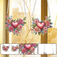 Load image into Gallery viewer, 2Pcs Special Shape Flower Car Diamond Painting Ornaments for Garden Window Decor
