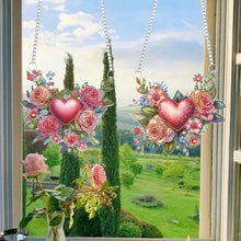 Load image into Gallery viewer, 2Pcs Special Shape Flower Car Diamond Painting Ornaments for Garden Window Decor
