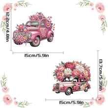 Load image into Gallery viewer, 2Pcs Special Shape Flower Car Diamond Painting Ornaments for Garden Window Decor
