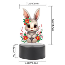 Load image into Gallery viewer, Acrylic Double Sided Diamond Painting LED Night Light for Adults (Rabbit)
