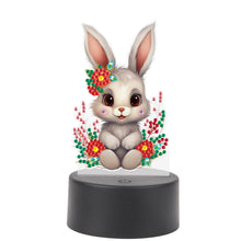 Load image into Gallery viewer, Acrylic Double Sided Diamond Painting LED Night Light for Adults (Rabbit)
