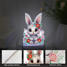 Load image into Gallery viewer, Acrylic Double Sided Diamond Painting LED Night Light for Adults (Rabbit)
