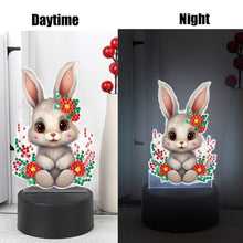 Load image into Gallery viewer, Acrylic Double Sided Diamond Painting LED Night Light for Adults (Rabbit)
