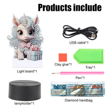 Load image into Gallery viewer, Acrylic Double Sided Diamond Painting LED Night Light for Adults (Unicorn)
