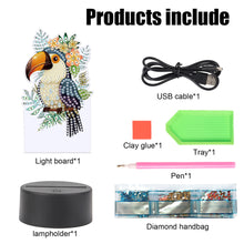 Load image into Gallery viewer, Acrylic Double Sided Diamond Art Light Ornaments for Easter Gifts (Toucan)
