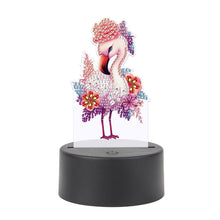 Load image into Gallery viewer, Acrylic Double Sided Diamond Painting LED Night Light for Adults(Flamingo)
