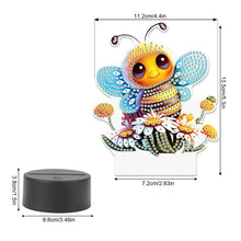 Load image into Gallery viewer, Acrylic Double Sided Diamond Painting LED Night Light for Adults Beginner (Bee)
