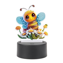 Load image into Gallery viewer, Acrylic Double Sided Diamond Painting LED Night Light for Adults Beginner (Bee)
