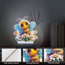 Load image into Gallery viewer, Acrylic Double Sided Diamond Painting LED Night Light for Adults Beginner (Bee)
