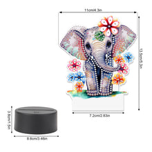 Load image into Gallery viewer, Acrylic Double Sided Diamond Painting LED Night Light for Adults(Elephant 1)
