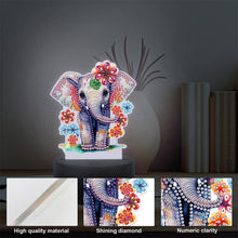 Load image into Gallery viewer, Acrylic Double Sided Diamond Painting LED Night Light for Adults(Elephant 1)
