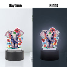 Load image into Gallery viewer, Acrylic Double Sided Diamond Painting LED Night Light for Adults(Elephant 1)
