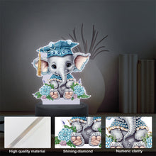 Load image into Gallery viewer, Acrylic Double Sided Diamond Painting LED Night Light for Adults (Elephant 2)
