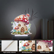 Load image into Gallery viewer, Acrylic Double Sided Diamond Painting LED Night Light for Adults(Mushroom House)
