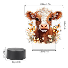 Load image into Gallery viewer, Acrylic Double Sided Diamond Painting LED Night Light for Adults Beginner(Cow)
