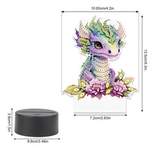 Load image into Gallery viewer, Acrylic Double Sided Diamond Painting LED Night Light for Adults Beginner(Dinosa
