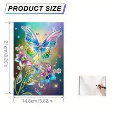 Load image into Gallery viewer, DIY Diamond Art Diary Book Journal Notebook 60 Pages A5 Diary(Dream Butterfly)
