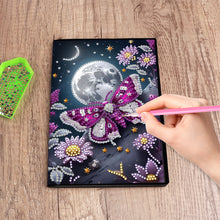 Load image into Gallery viewer, DIY Diamond Art Diary Book Journal Notebook 60 Pages A5(Moonlight Butterfly)
